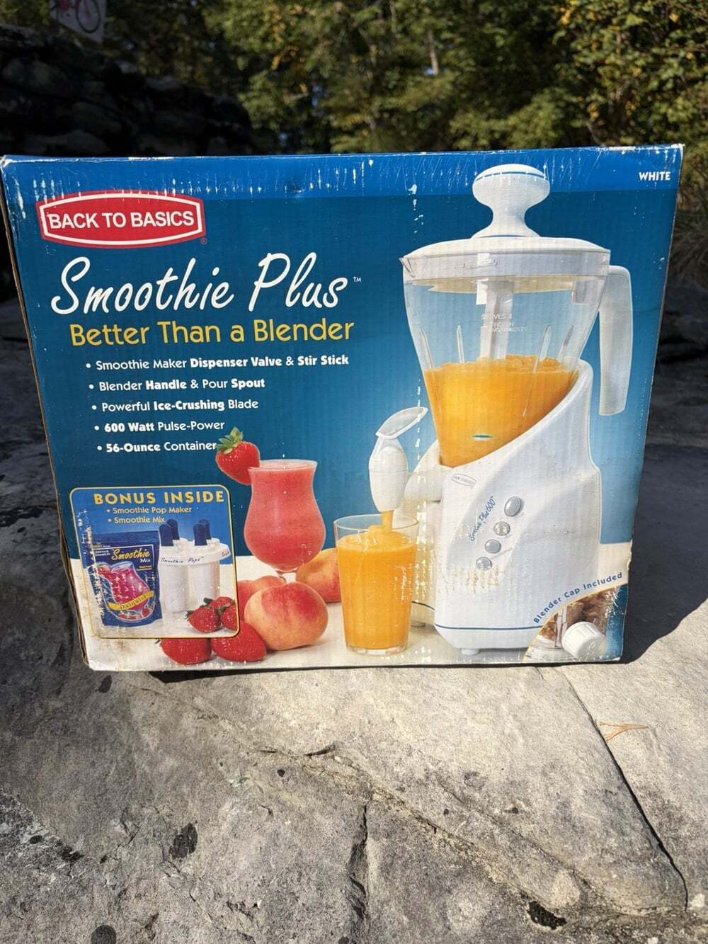 Back to Basics White Smootie Plus The Ultimate Countertop Blender 56Oz 600W
